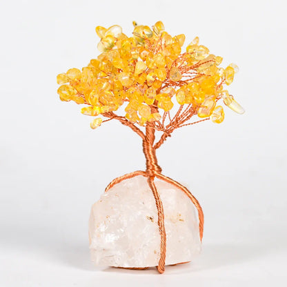 Amethyst Crystal Tree with Raw Amethyst Base