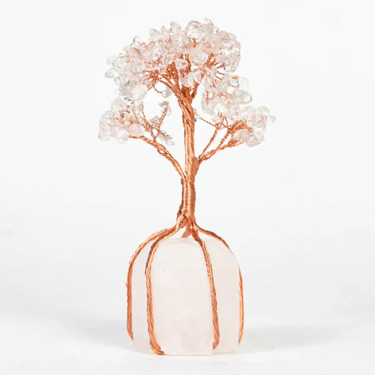 Clear Quartz Crystal Tree with Clear Quartz Base