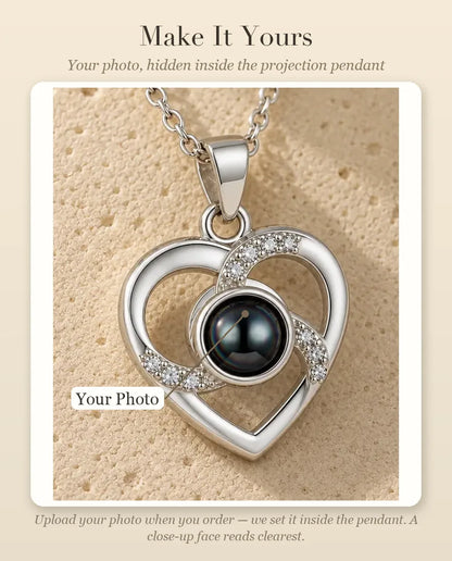 Personalized Photo Projection Necklace with Picture Inside - personalization guide: photo upload