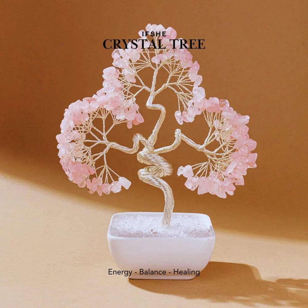 Crystal Tree – Aquamarine, Amethyst, Rose Quartz, Opalite