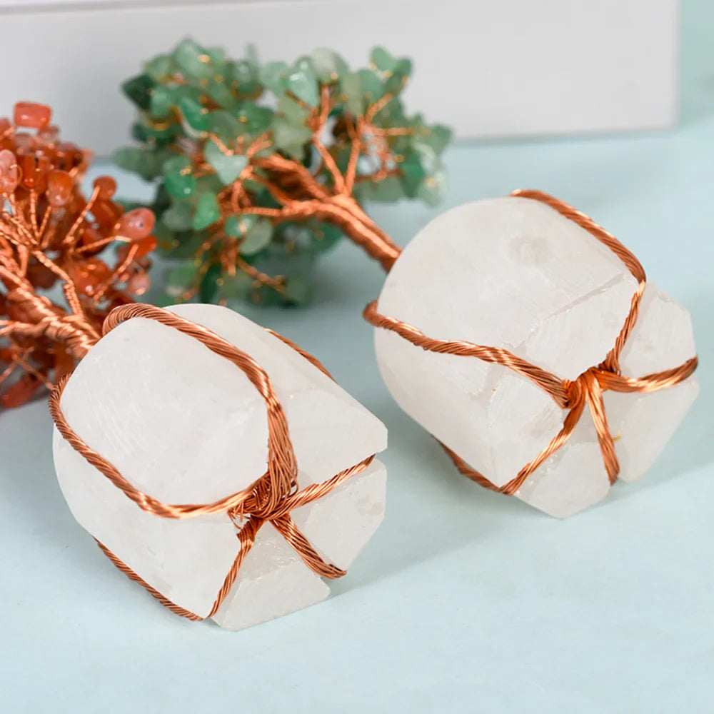 Citrine Crystal Tree with Clear Quartz Base