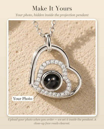 Photo Projection Necklace - personalization guide: photo upload