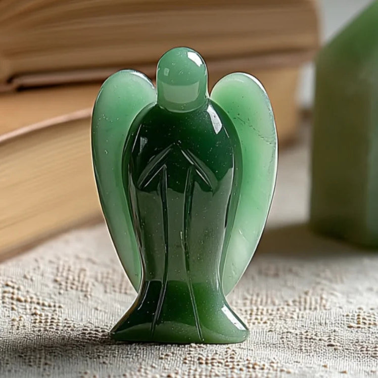 Green Aventurine Angel - Heart Harmony