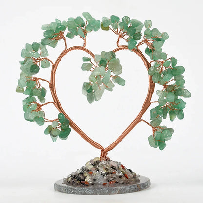 Seven Chakra Heart Crystal Tree