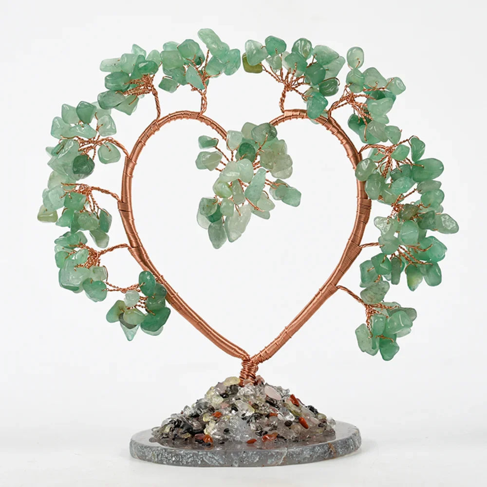 Seven Chakra Heart Crystal Tree