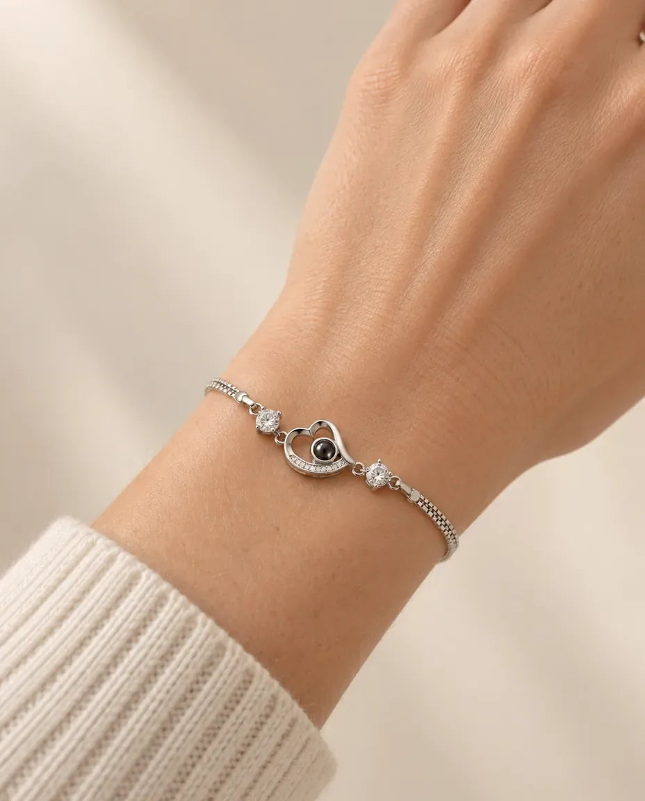 Photo Projection Bracelet - worn on a model
