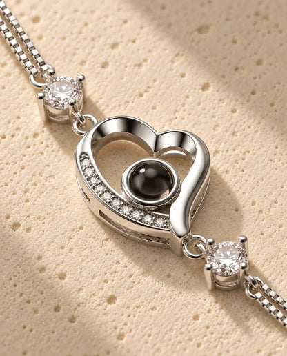 Photo Projection Bracelet - close-up of the projection charm