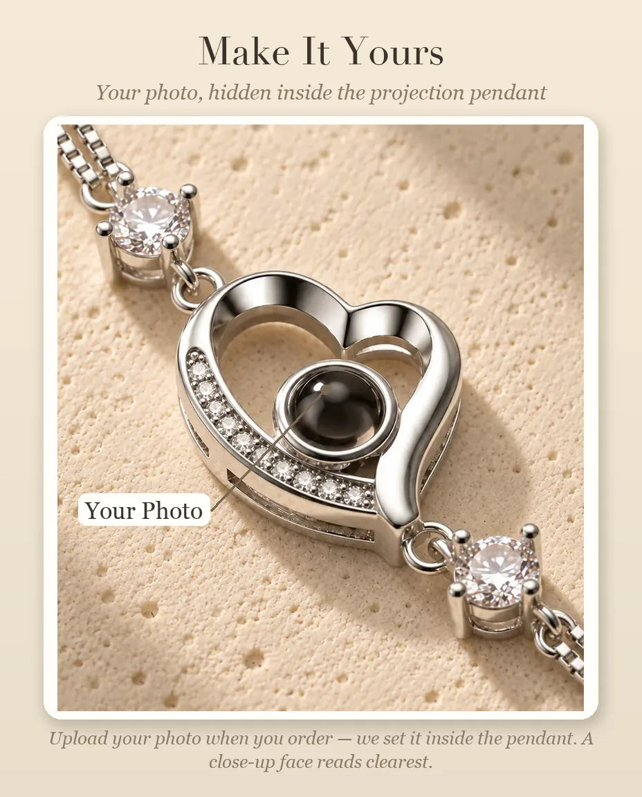 Photo Projection Bracelet - personalization guide: photo upload