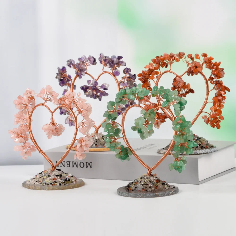 Seven Chakra Heart Crystal Tree