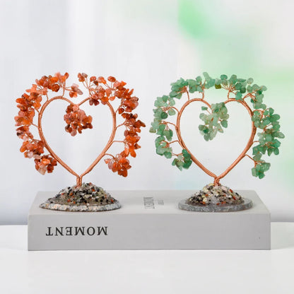 Seven Chakra Heart Crystal Tree