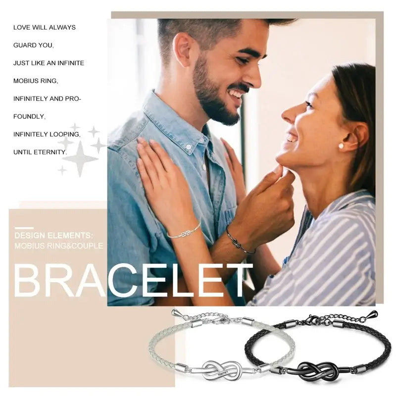 Infinity Matching Couple Bracelets