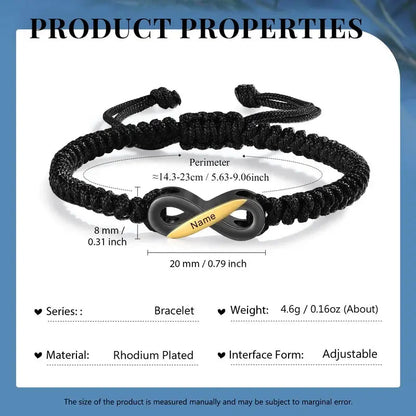 Infinity Matching Bracelets for Couples