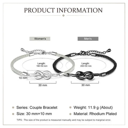 Infinity Matching Couple Bracelets