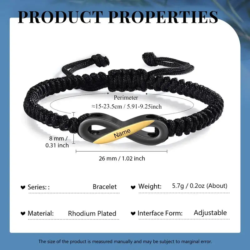 Infinity Matching Bracelets for Couples