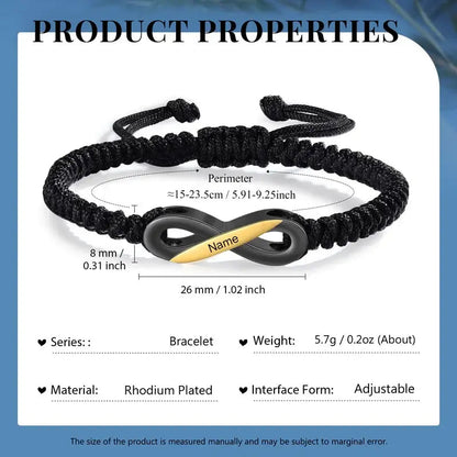 Infinity Matching Bracelets for Couples