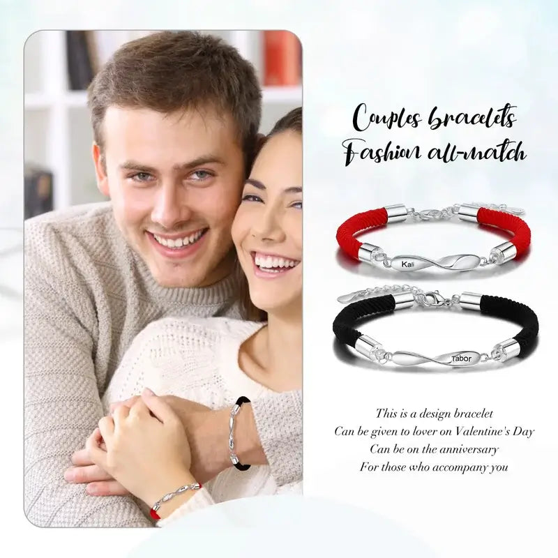 Infinity Matching Bracelets for Couples