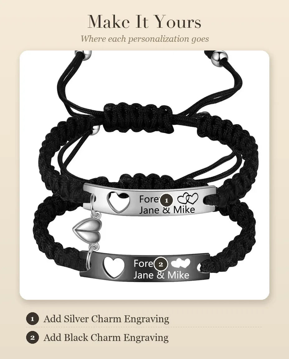 Matching Bracelets for Couples – personalization guide