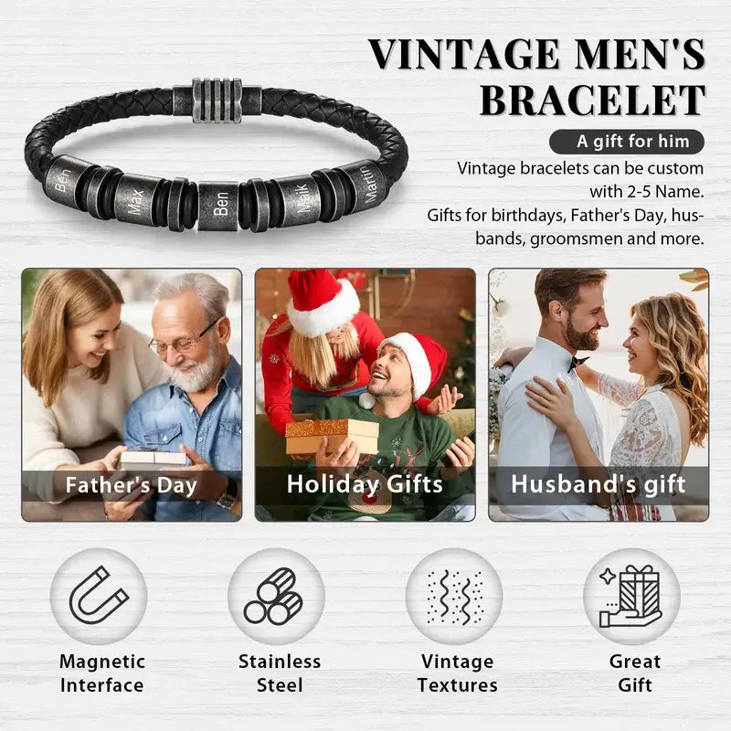 Personalized Men's Bracelet