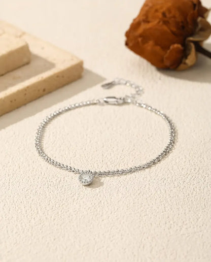 Moissanite Drop Bracelet