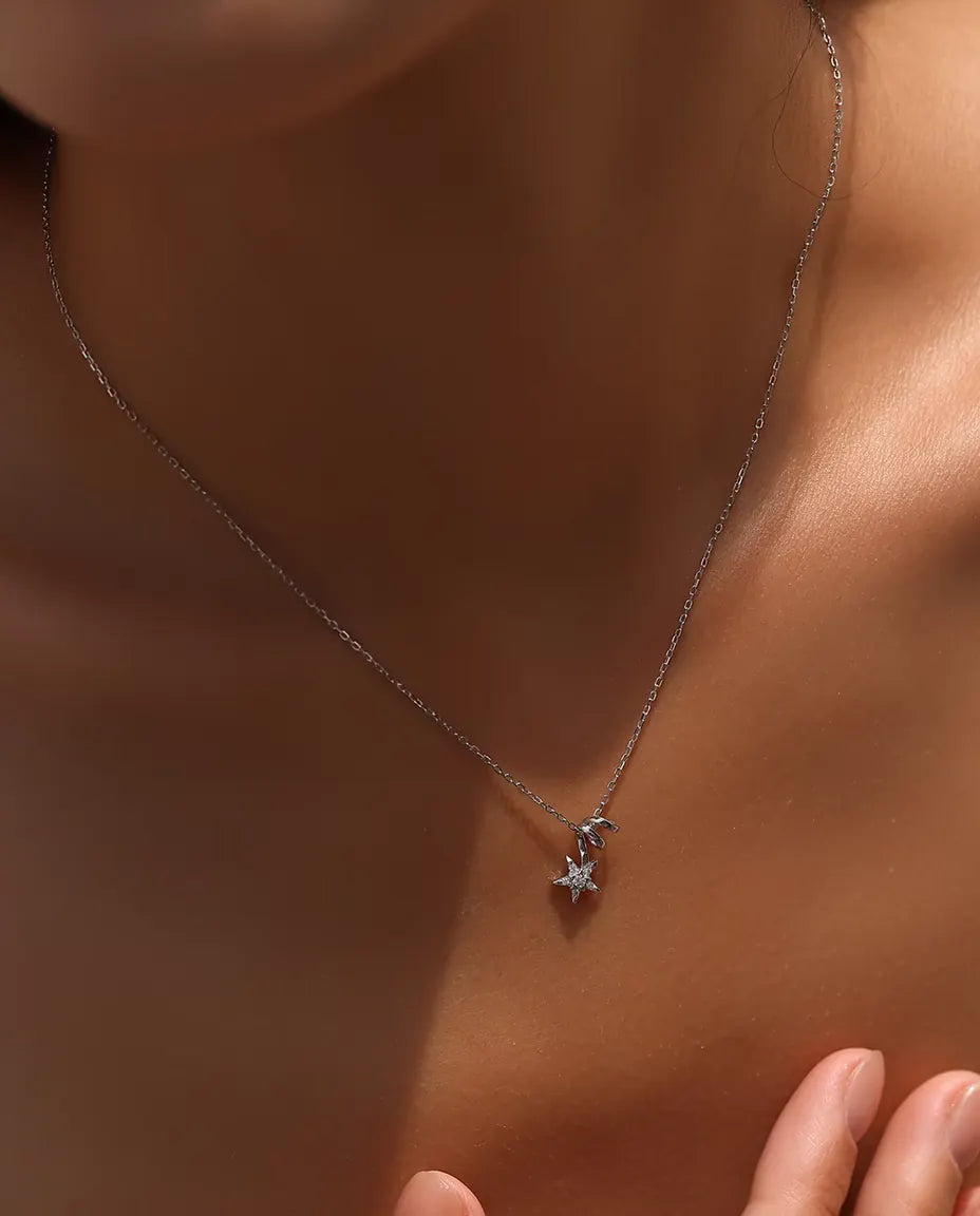 Moissanite Star Necklace