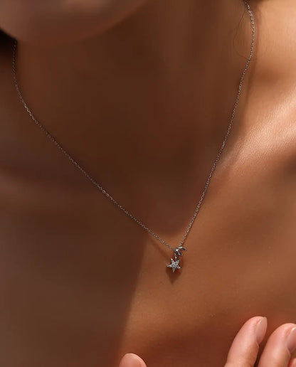 Moissanite Star Necklace