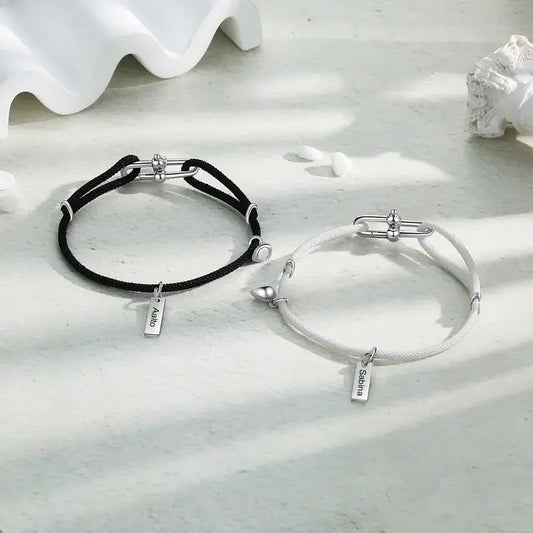 Name Matching Bracelets for Couples