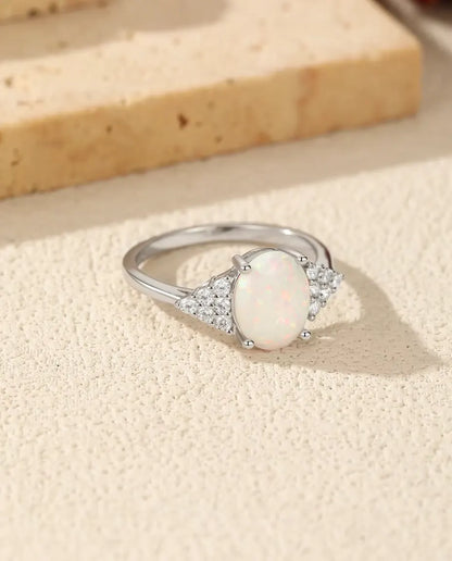 Oval Opal Ring
