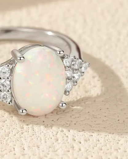 Oval Opal Ring