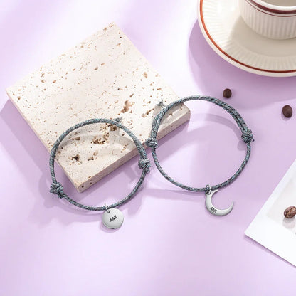 Personalized Matching Bracelets for Couples