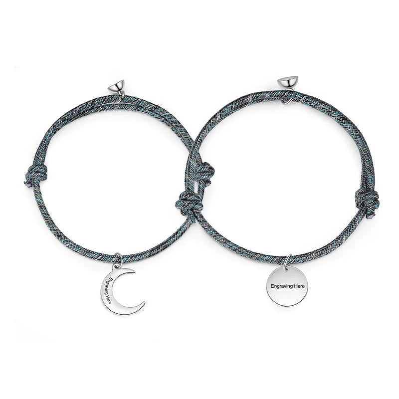 Personalized Matching Bracelets for Couples