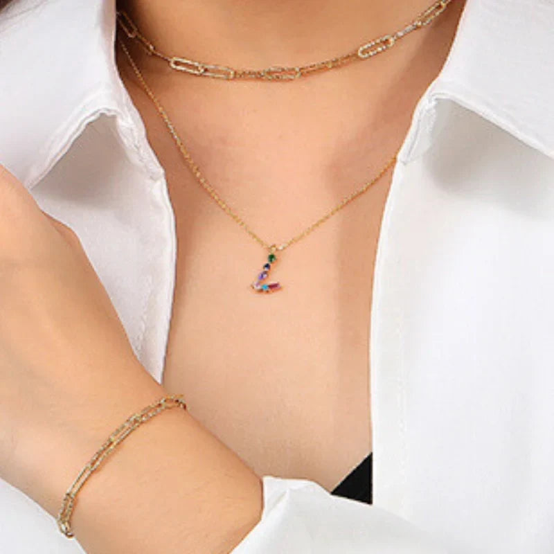 Initial Letter Y Necklace