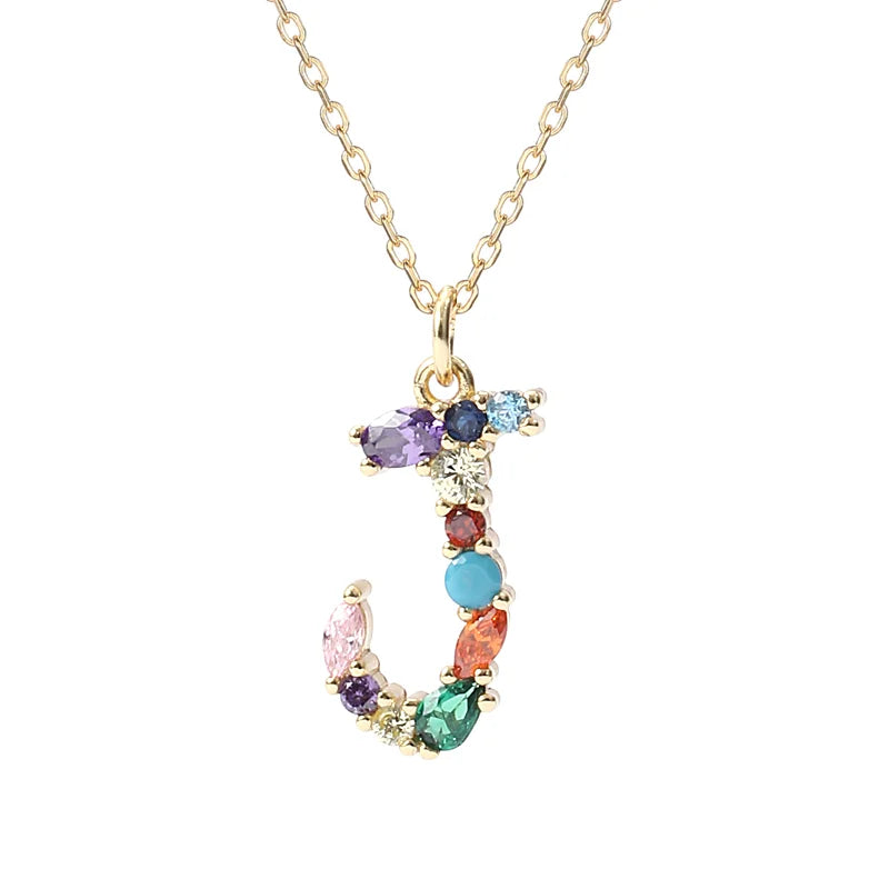 Initial Letter J Necklace – Sterling Silver Charm Pendant for Her, Mom – Birthday, Mother's Day Gift Jewelry