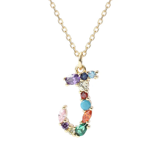 Initial Letter J Necklace – Sterling Silver Charm Pendant for Her, Mom – Birthday, Mother's Day Gift Jewelry