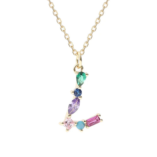 Initial Letter L Necklace – Sterling Silver Charm Pendant for Her, Mom – Birthday, Mother's Day Gift Jewelry