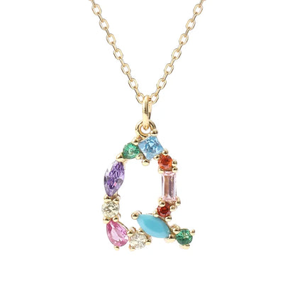 Initial Letter Q Necklace – Sterling Silver Charm Pendant for Her, Mom – Birthday, Mother's Day Gift Jewelry