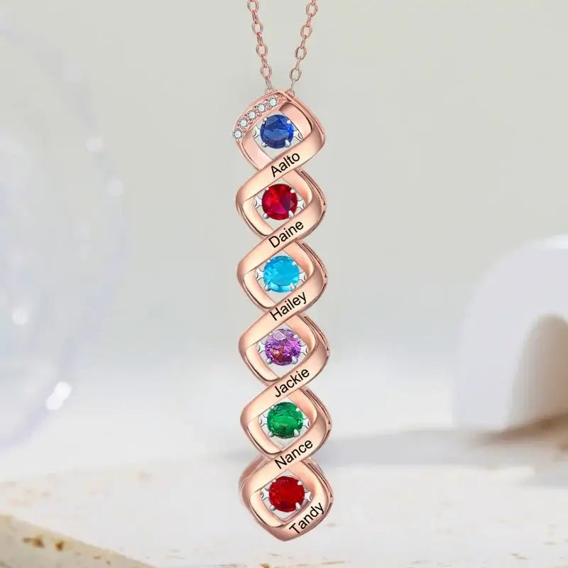 Mothers pendants customized birthstones hotsell