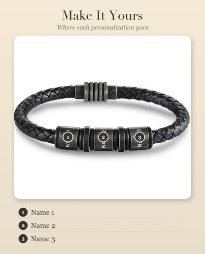 Personalized Men's Bracelet – personalization guide