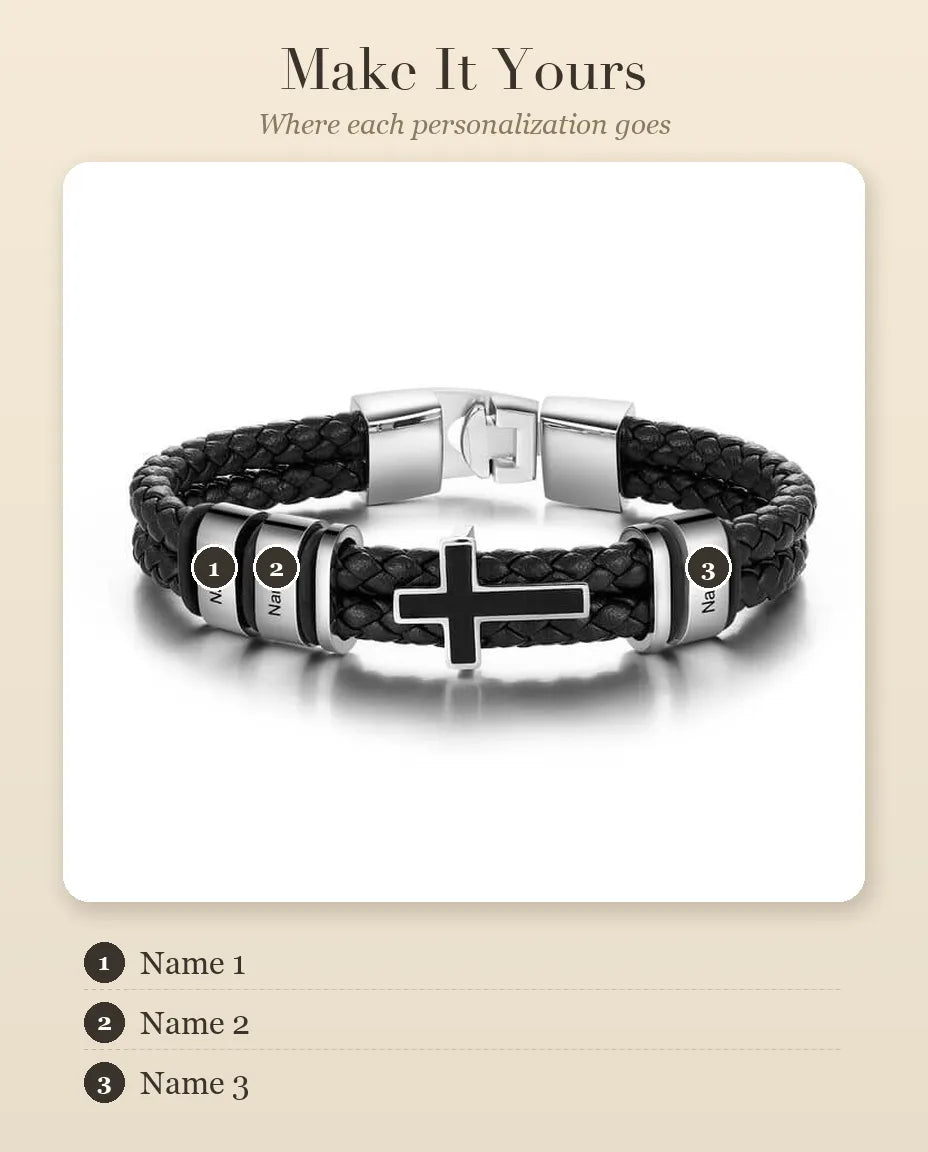 Personalized Name Bracelet for Men – personalization guide
