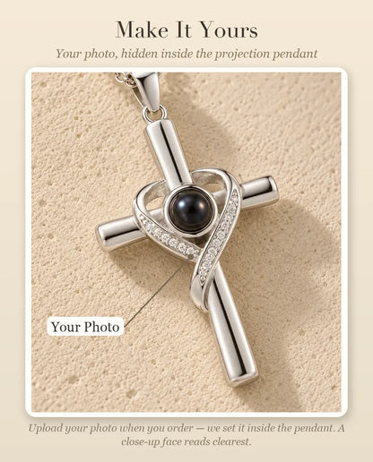Photo Projection Necklace with Picture Inside - personalization guide: photo upload