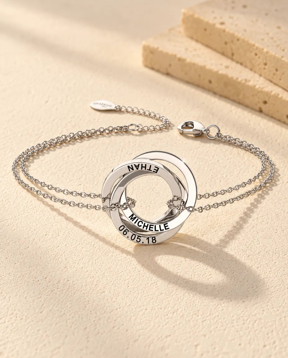 Russian Ring Bracelet - front view