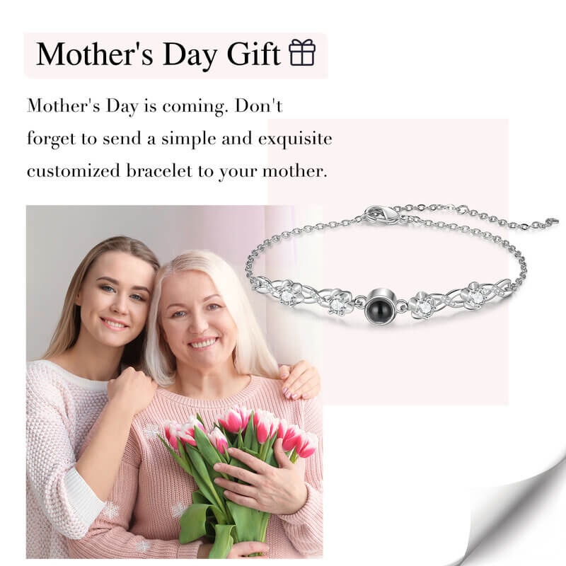 Bracelet with Picture Inside - Photo Memory Projection Bracelet