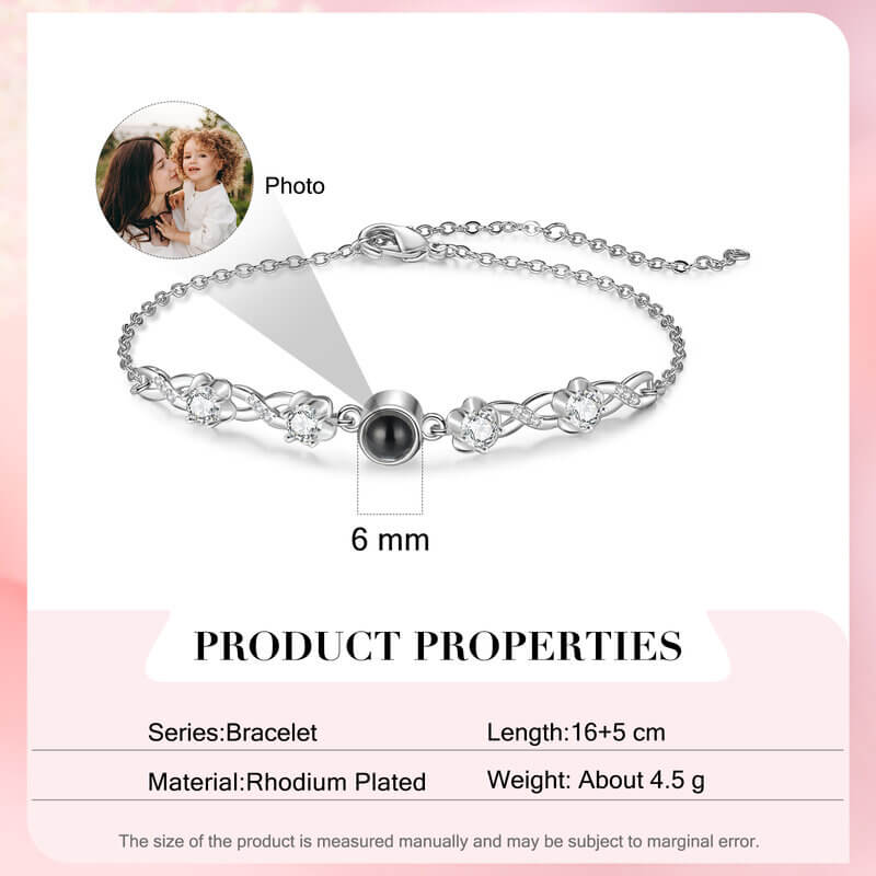 Bracelet with Picture Inside - Photo Memory Projection Bracelet