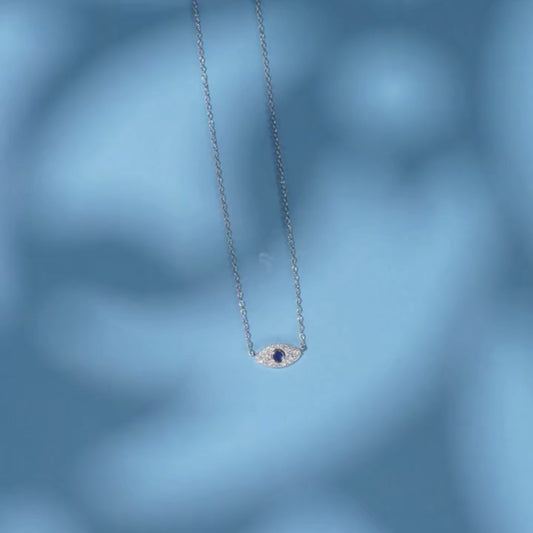 925 Sterling Silver Evil Eye Necklace for Women - Women's Evil Eye Pendant Necklace