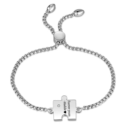 Puzzle Matching Bracelets for Couples