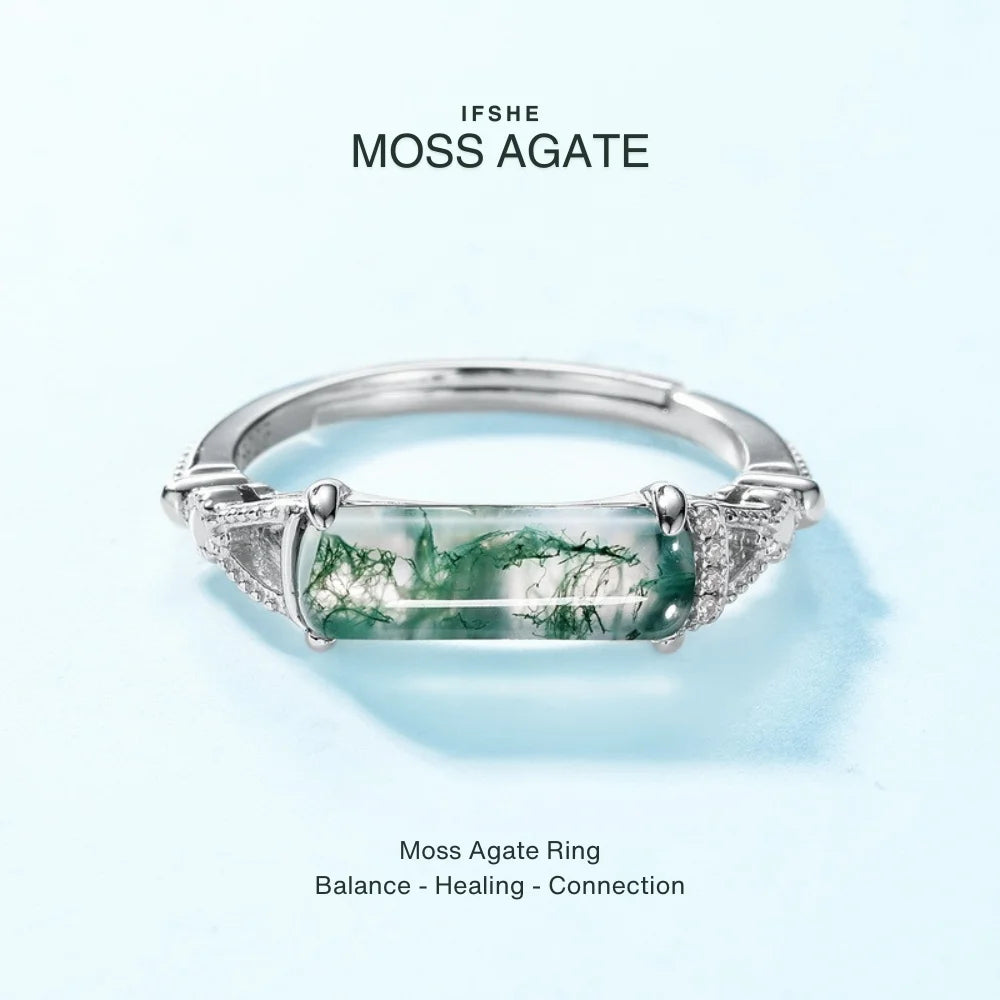Moss Agate Ring
