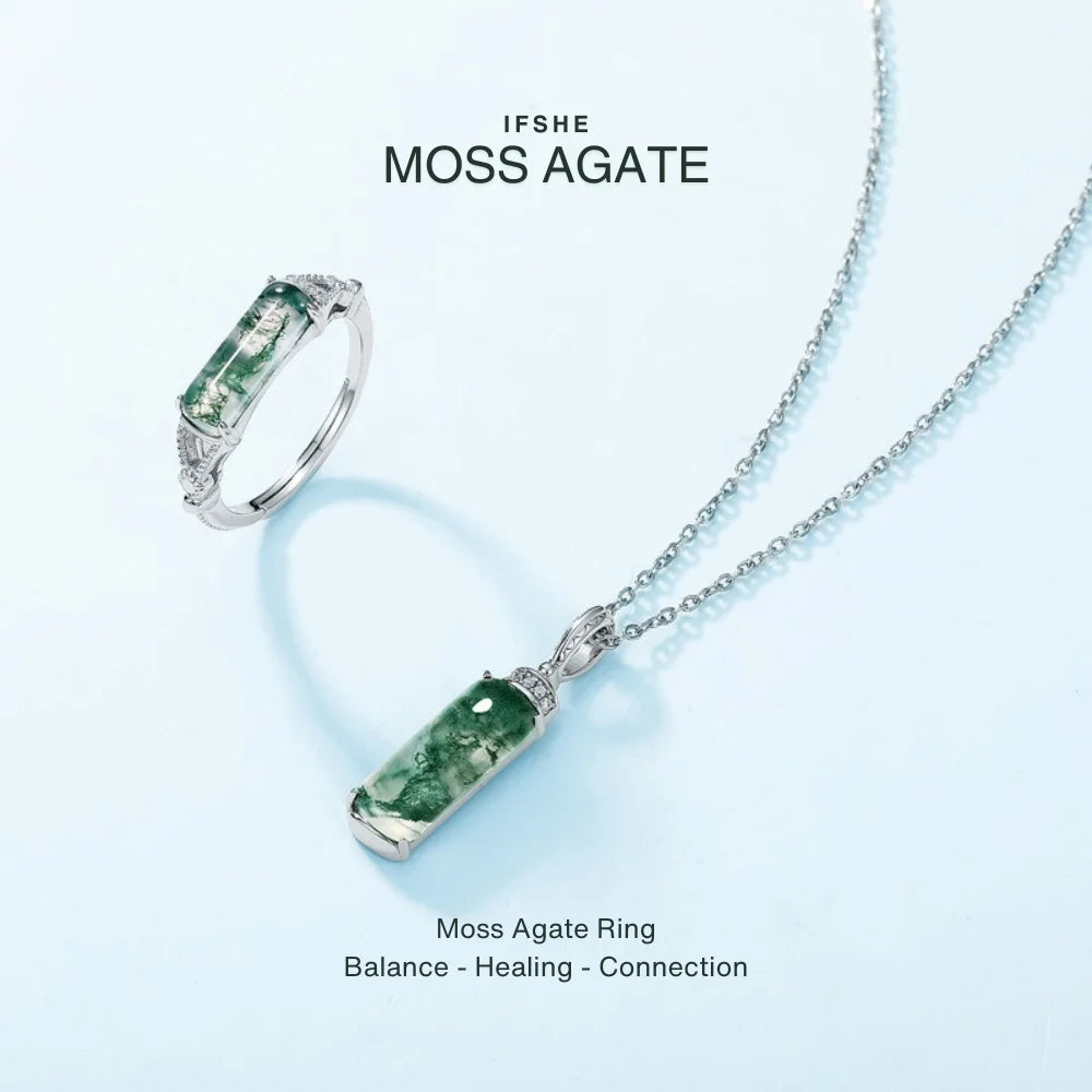 Moss Agate Ring