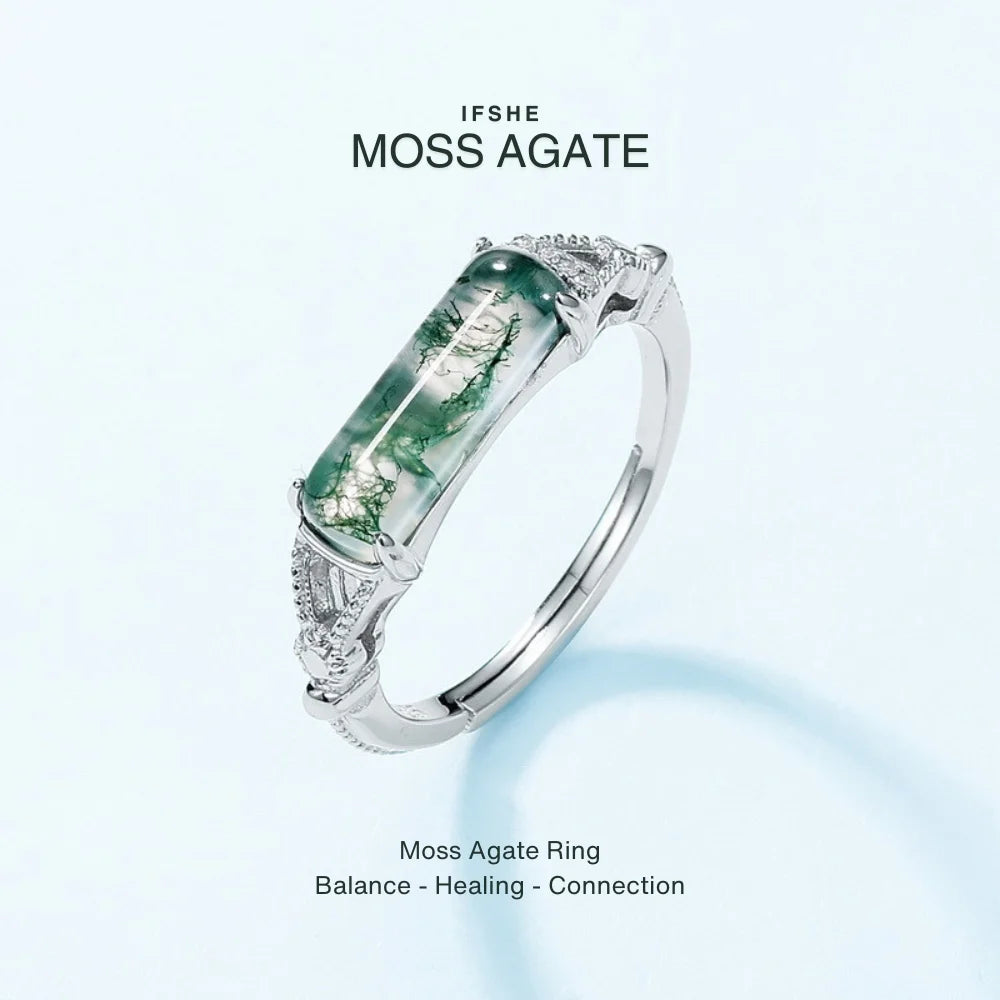 Moss Agate Ring