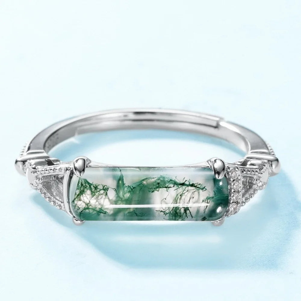 Moss Agate Ring