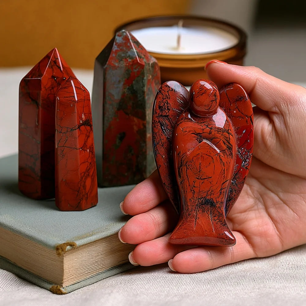 Red Jasper Angel - Grounded Strength