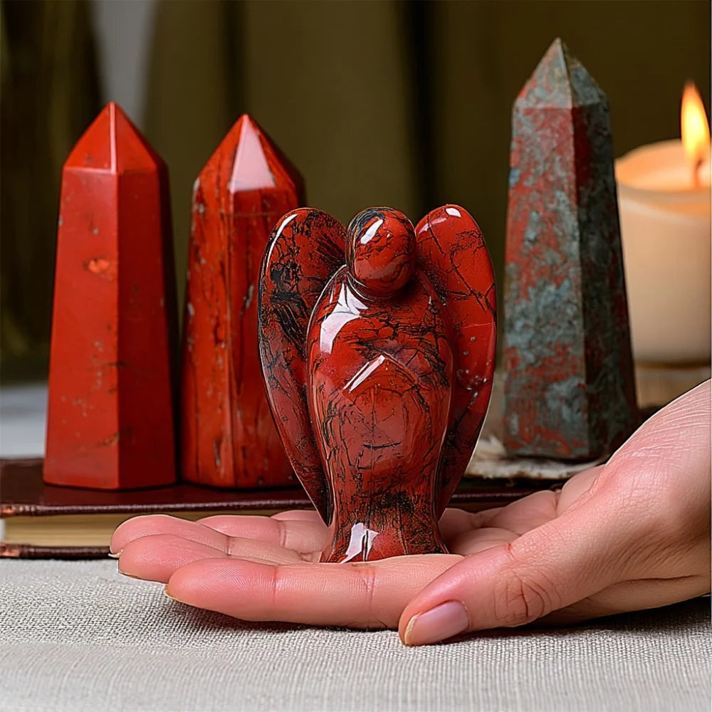 Red Jasper Angel - Grounded Strength